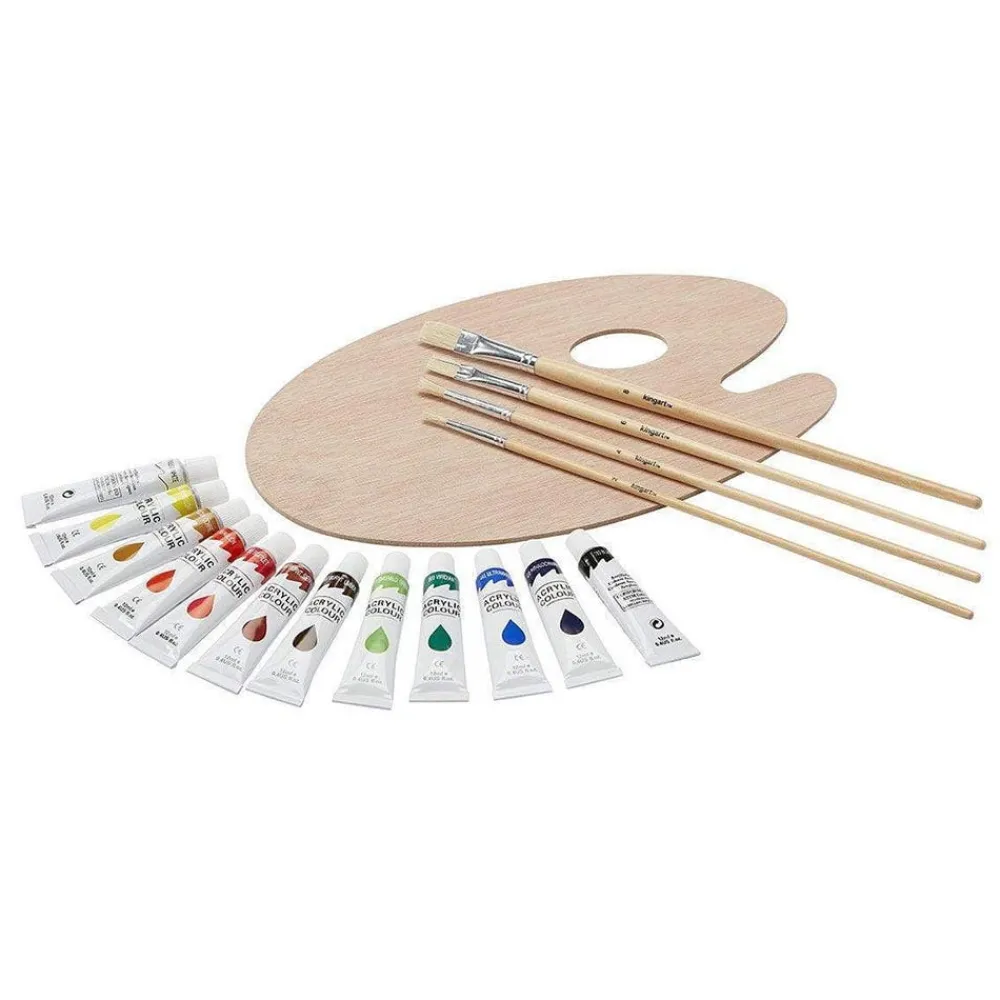 Acrylic Paint and Tabletop Easel Set*The Met Store New