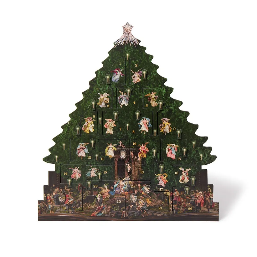 Angel Tree Wooden Advent Calendar*The Met Store New