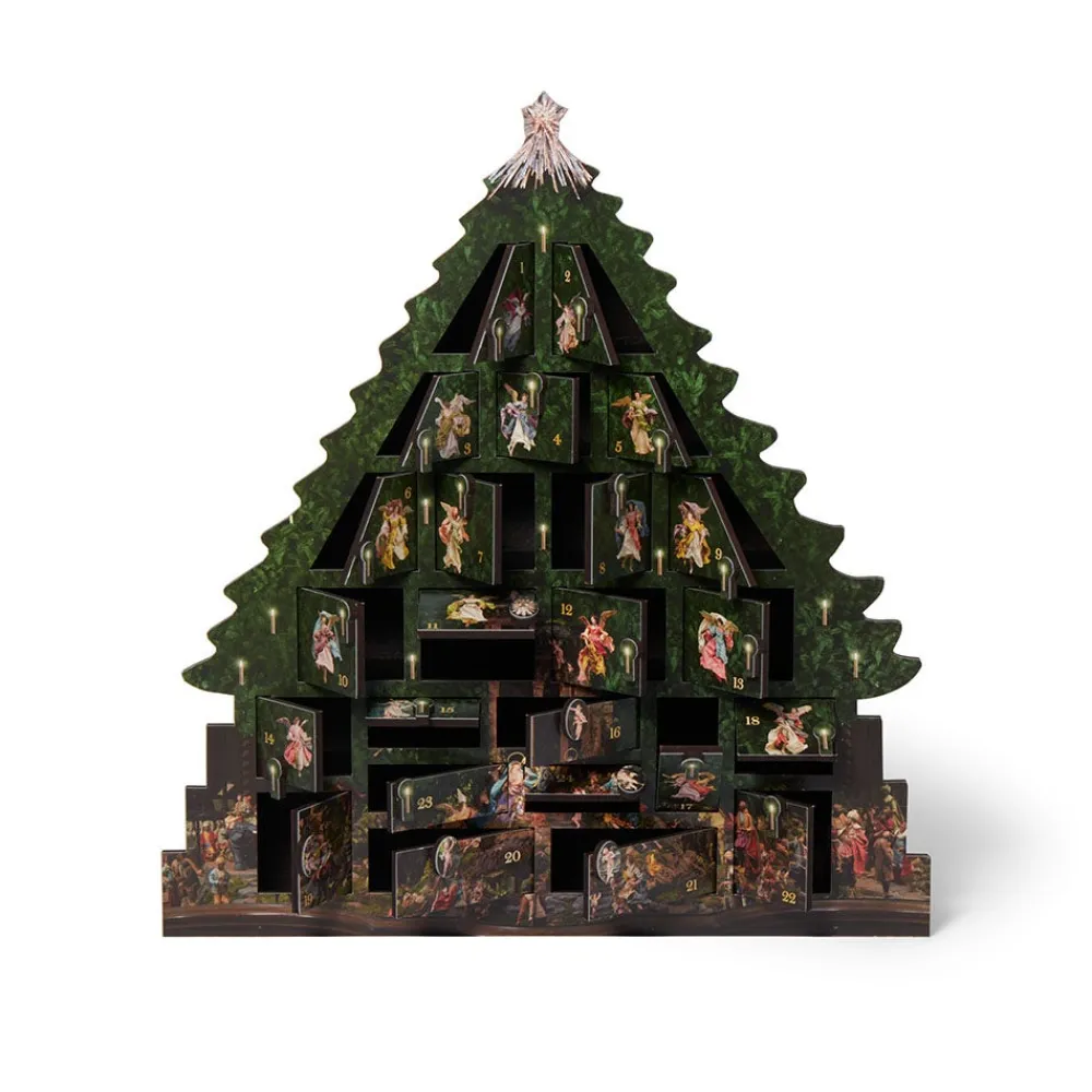 Angel Tree Wooden Advent Calendar*The Met Store New