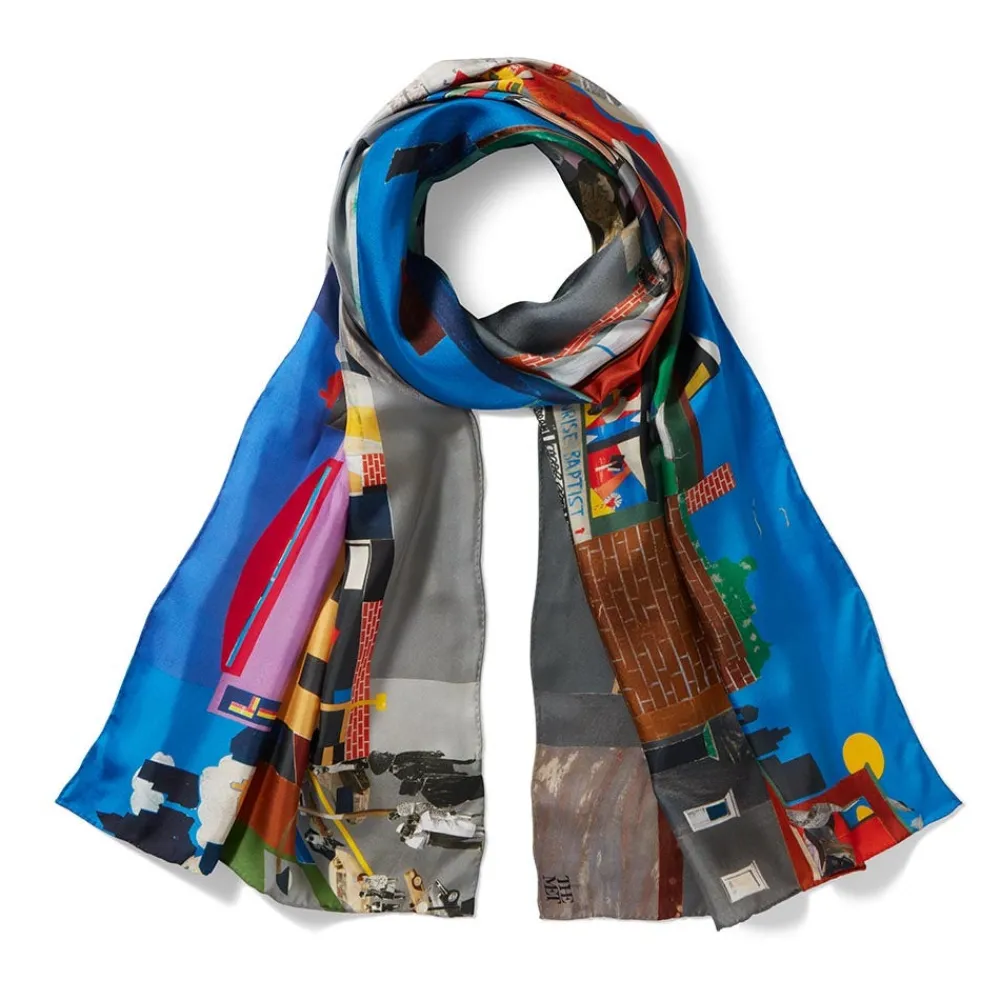 Bearden The Block Oblong Silk Scarf*The Met Store Best