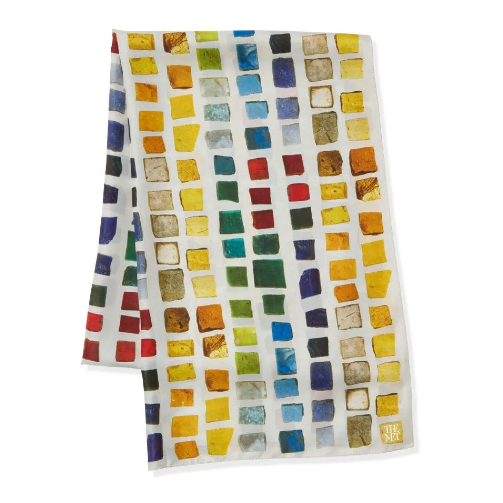 Byzantine Tesserae Oblong Silk Scarf*The Met Store Hot