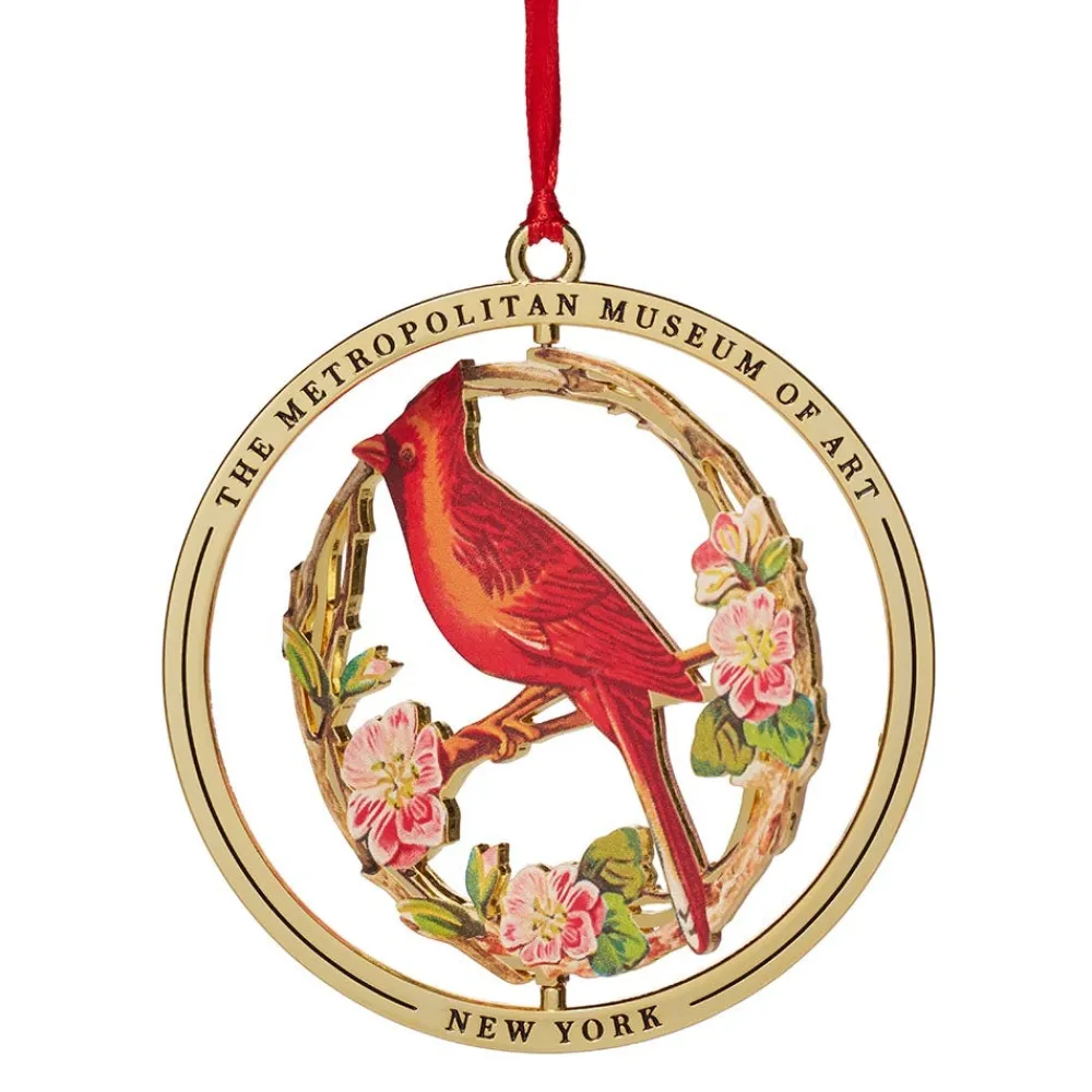 Cardinal Grosbeak Spinning Ornament*The Met Store Sale