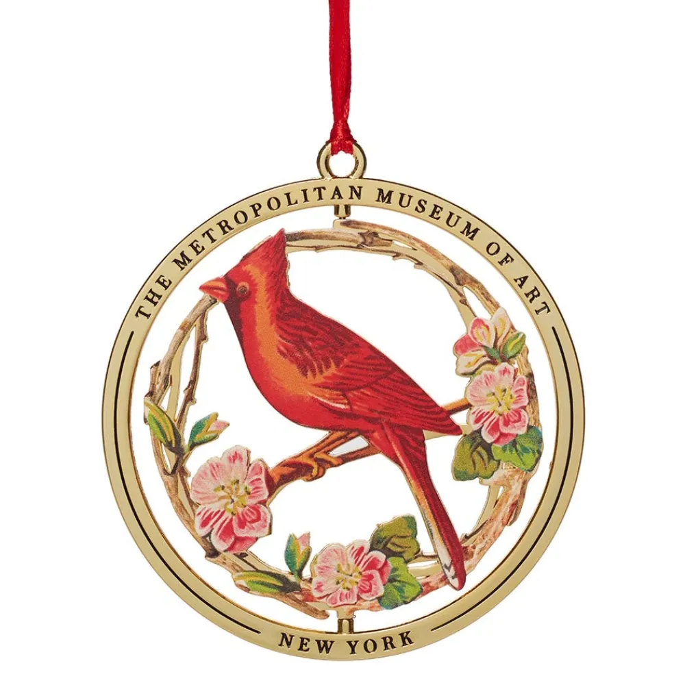 Cardinal Grosbeak Spinning Ornament*The Met Store Sale