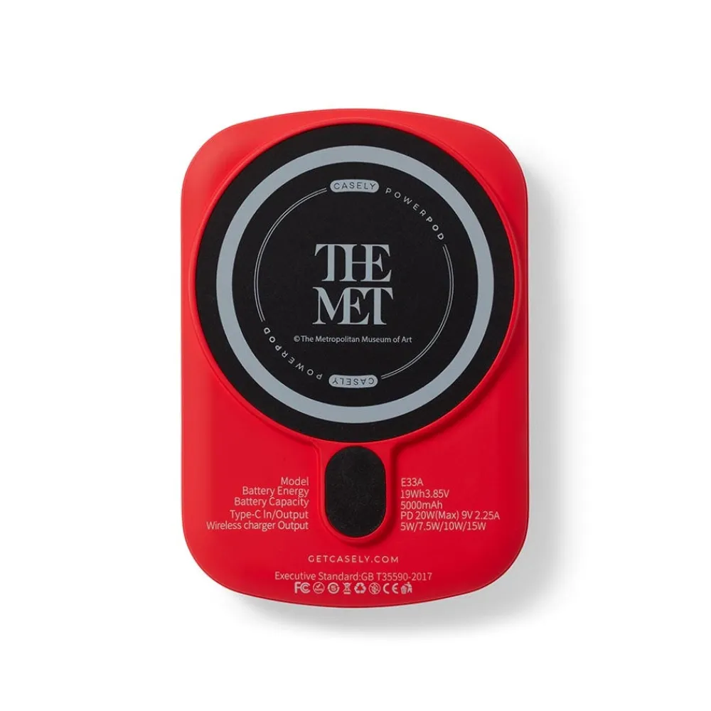 Casely Met Logos Power Pod Wireless Charger*The Met Store Best