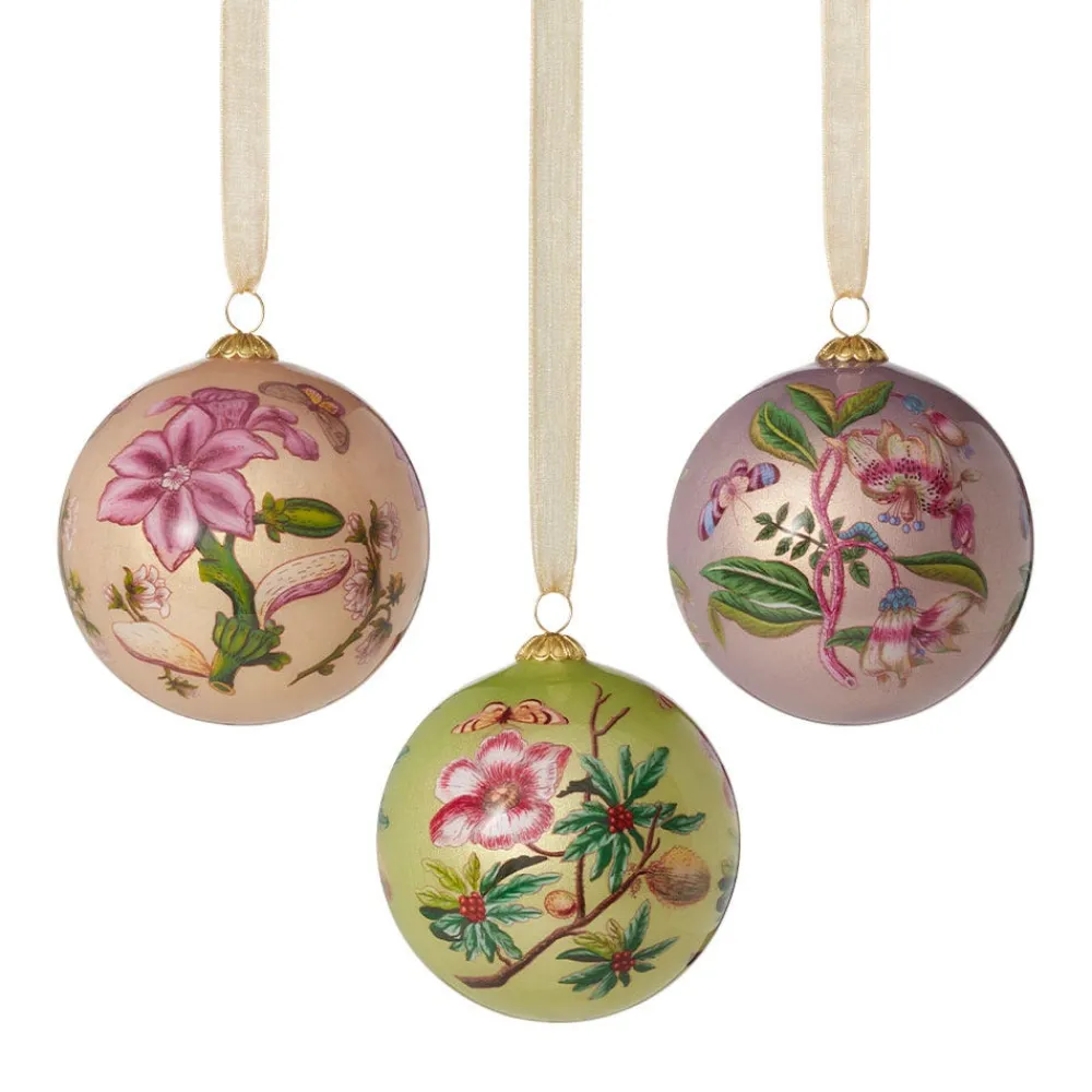 Chelsea Botanicals Hand-Painted Glass Ornament Set*The Met Store Best