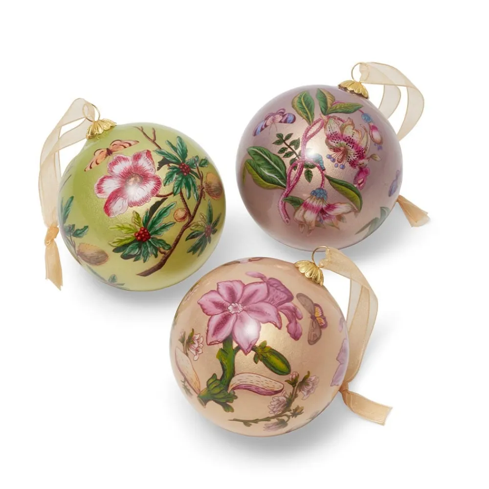 Chelsea Botanicals Hand-Painted Glass Ornament Set*The Met Store Best