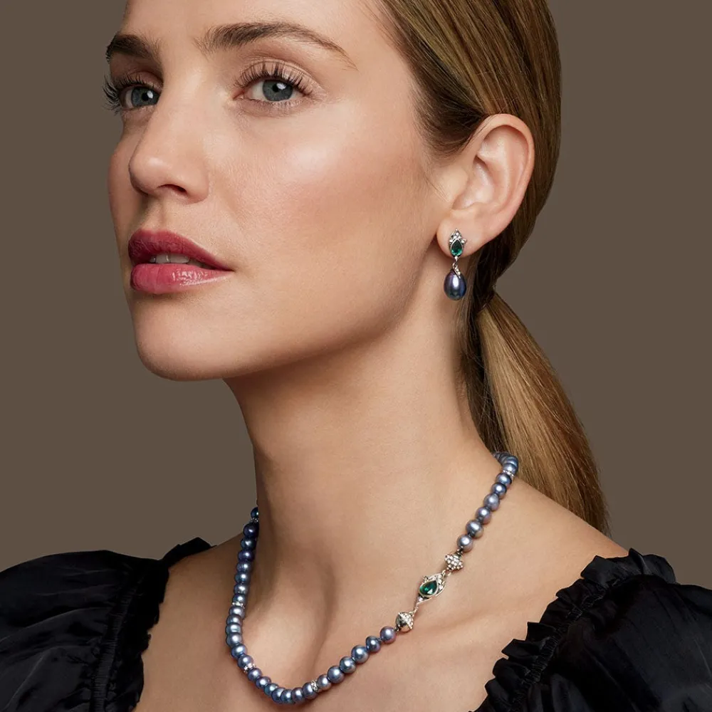 Chelsea Peacock Pearl Necklace and Drop Earrings Set*The Met Store Cheap