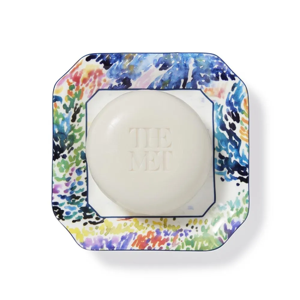 Cross Cap Nègre Scented Soap and Porcelain Dish Gift Set*The Met Store Best Sale