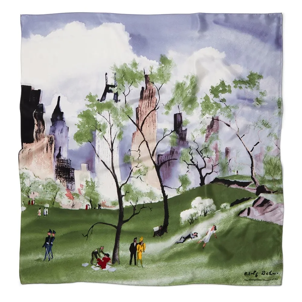 Dehn Spring in Central Park Square Silk Scarf*The Met Store Sale