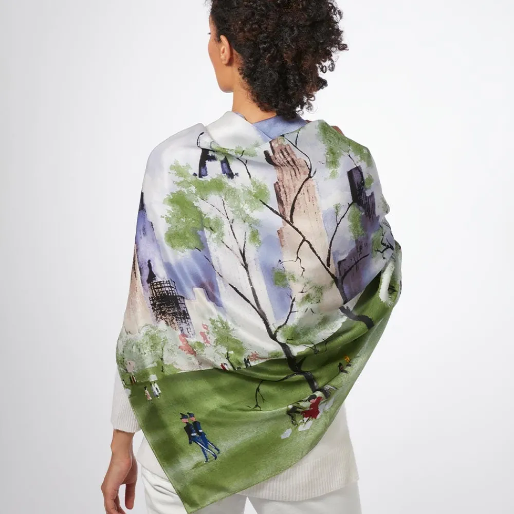 Dehn Spring in Central Park Square Silk Scarf*The Met Store Sale