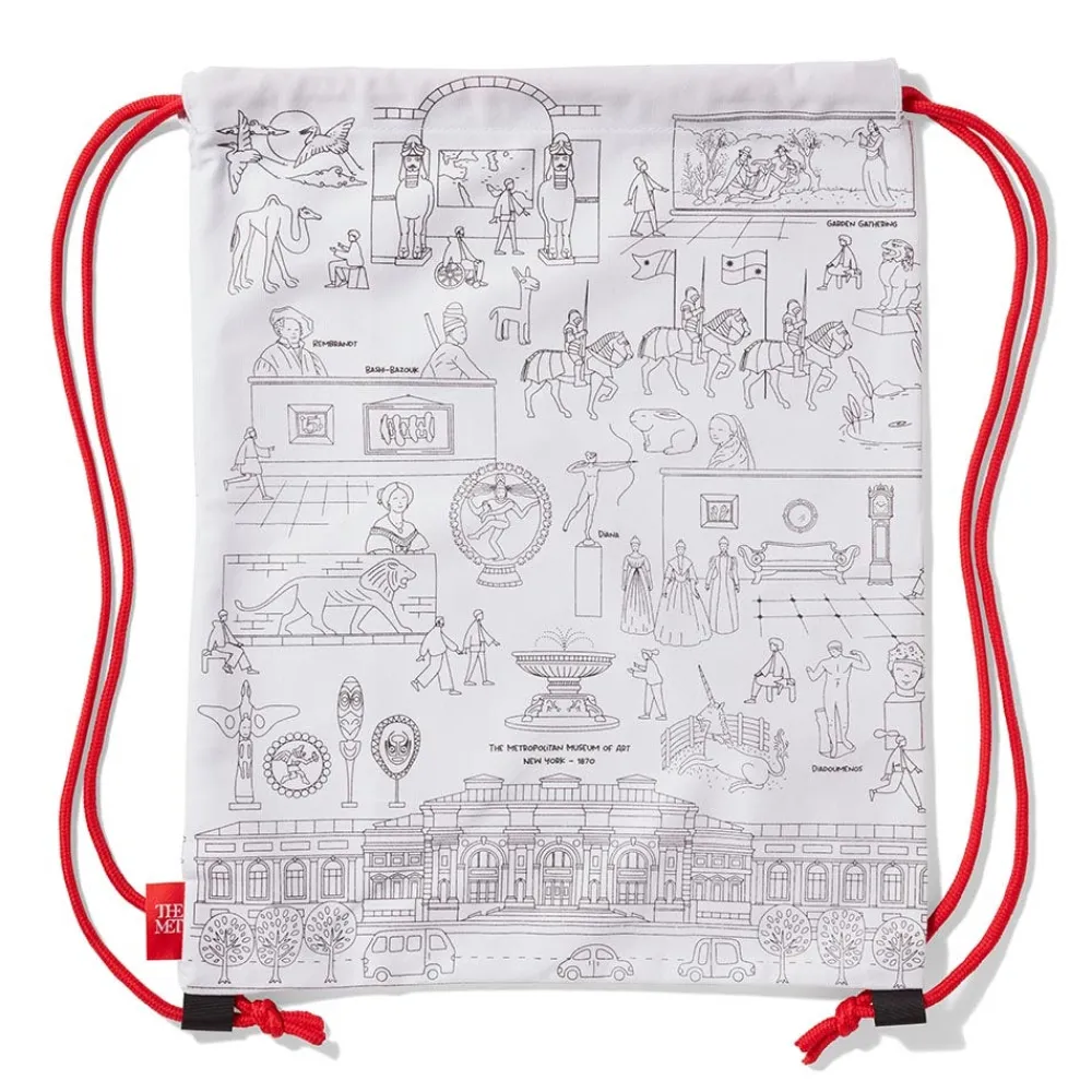 Favorite Galleries of The Met Color & Learn Washable Kids' Drawstring Backpack*The Met Store Best