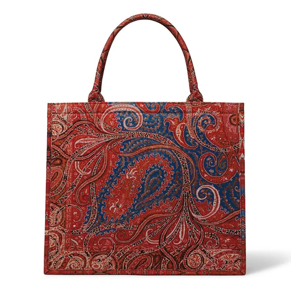 Four Seasons Paisley Oversize Structured Tote*The Met Store Discount