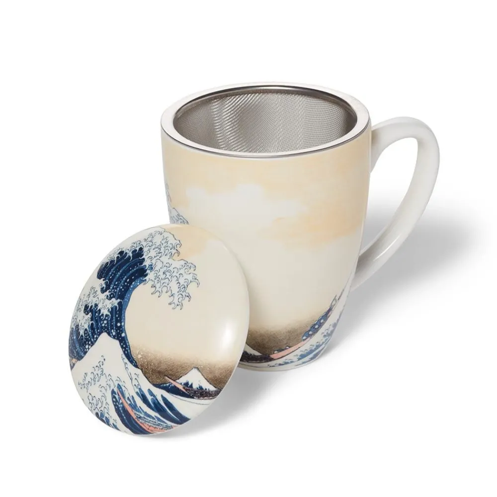 Hokusai Great Wave Covered Mug with Tea Infuser*The Met Store Cheap