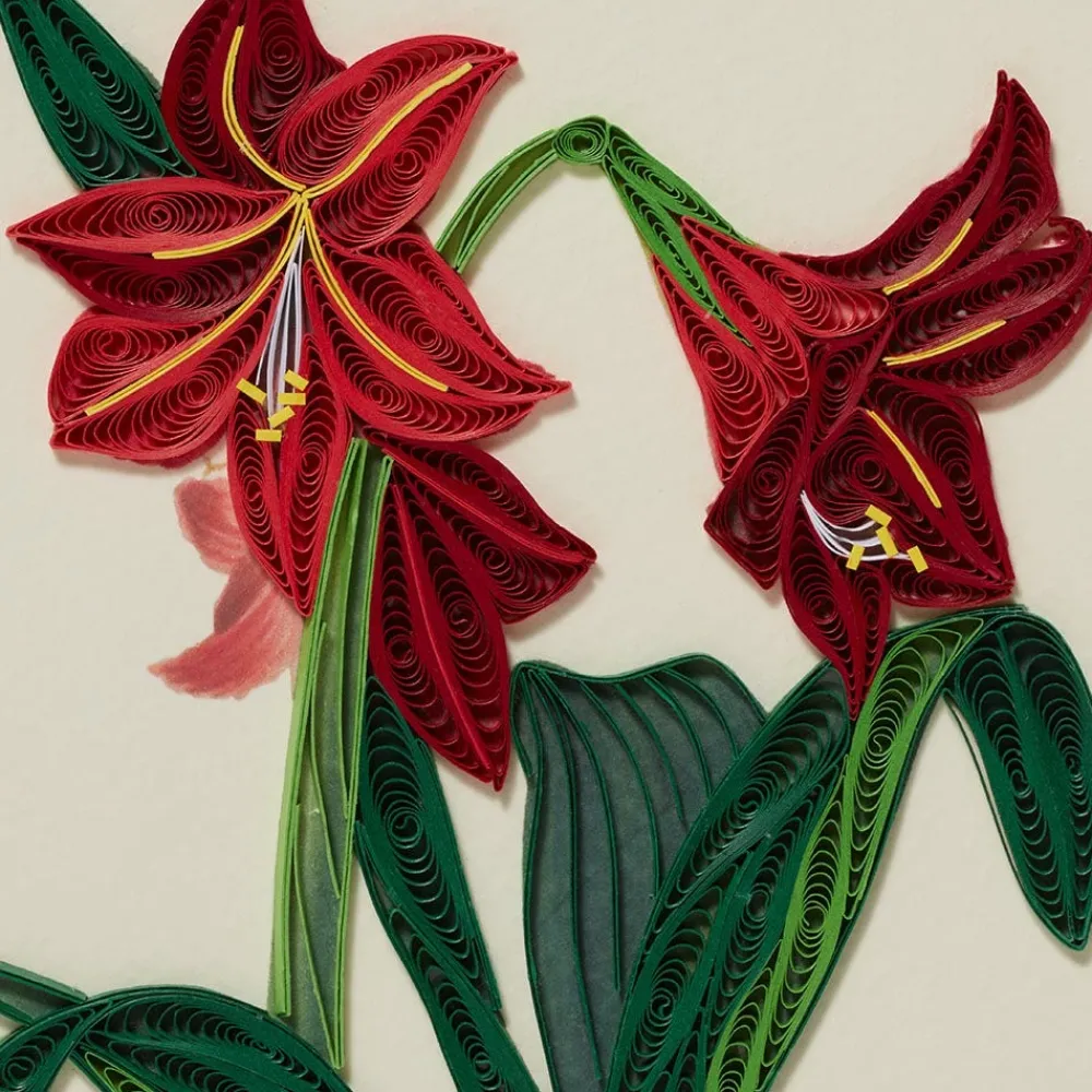 Hybrid Amaryllis Quilled Holiday Card*The Met Store Best