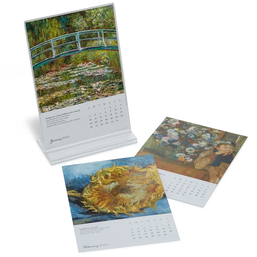 Impressionism Gardens Plexiglass Calendar Refill 2025*The Met Store Discount