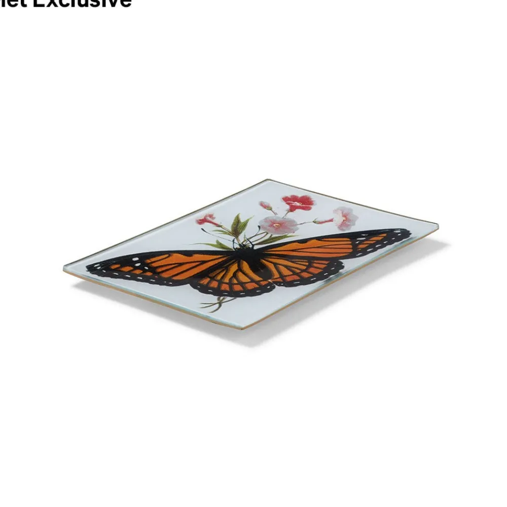 John Derian Dark Veinlet Butterfly Mini Decoupage Tray*The Met Store Store