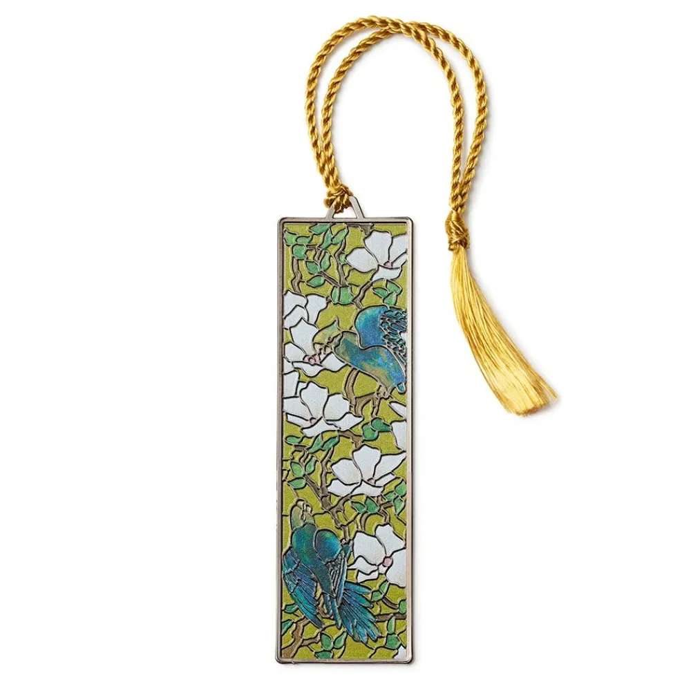 Louis C. Tiffany Hibiscus and Parrots Bookmark*The Met Store Best