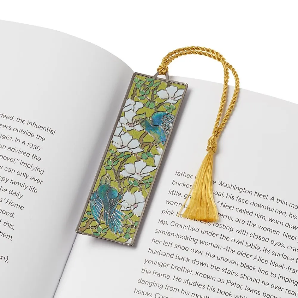 Louis C. Tiffany Hibiscus and Parrots Bookmark*The Met Store Best