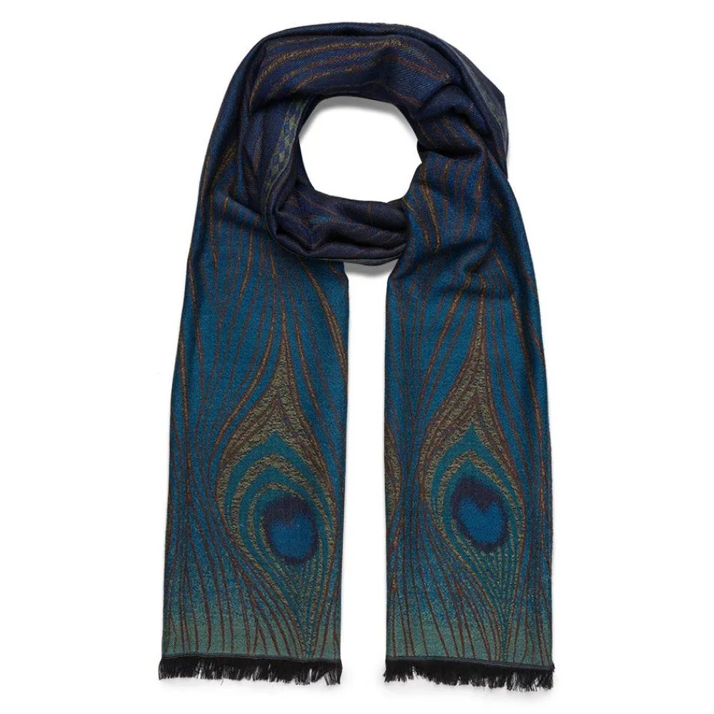 Louis C. Tiffany Peacock Feather Wool-Blend Shawl*The Met Store Cheap