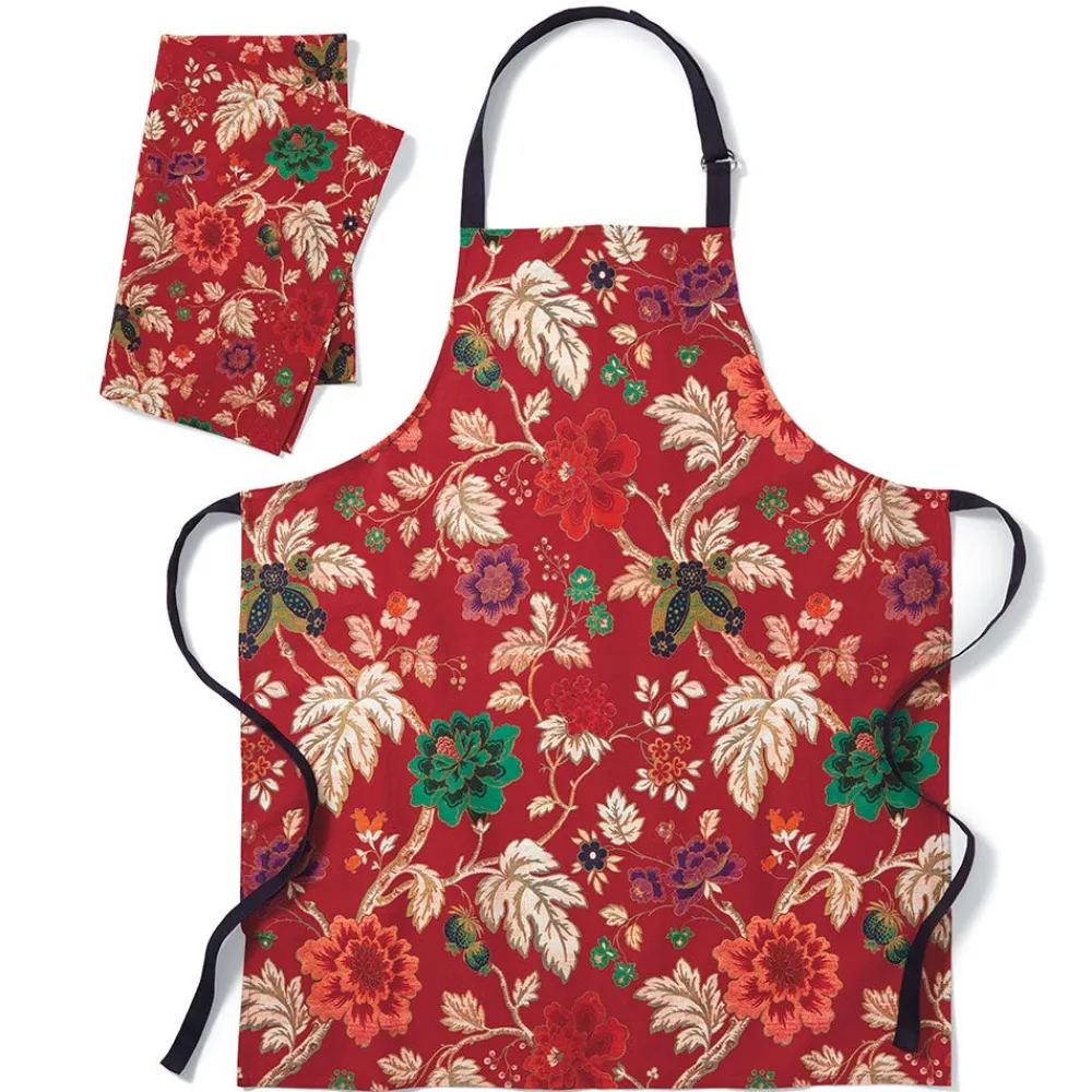 Lyon Floral Apron and Tea Towel Set*The Met Store New