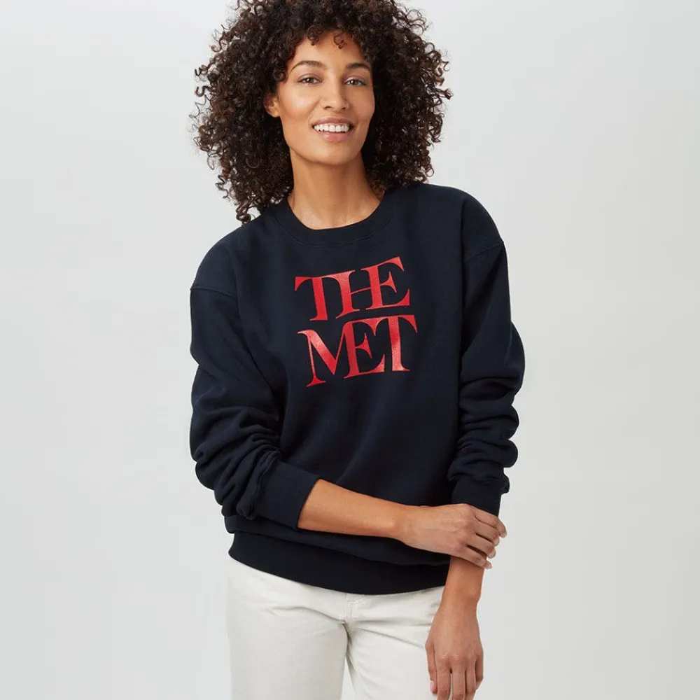 Met Logo Crew Neck Sweatshirt*The Met Store Discount