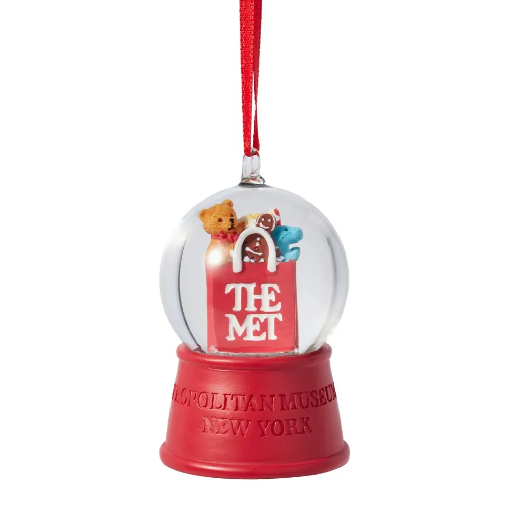 Met Shopping Bag Snow Globe Ornament*The Met Store Online