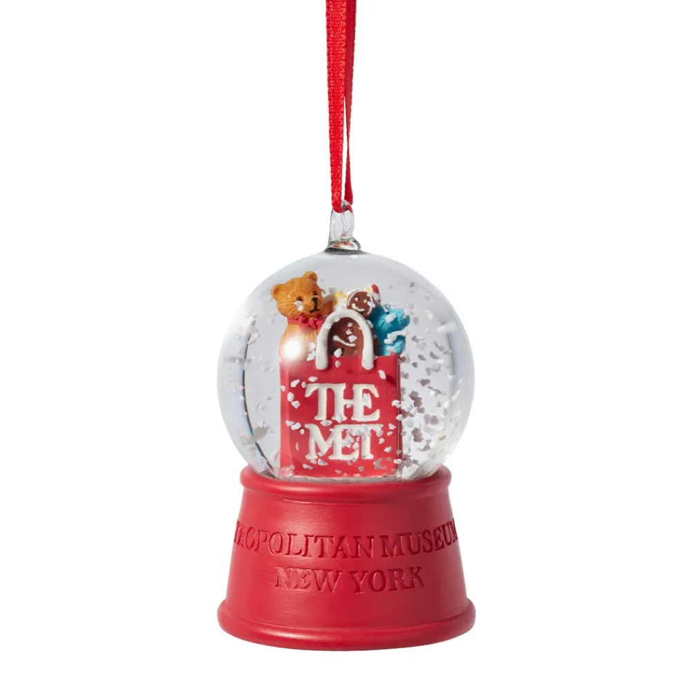 Met Shopping Bag Snow Globe Ornament*The Met Store Online