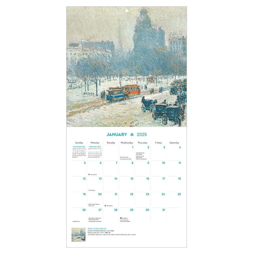 New York in Art Mini Wall Calendar 2025*The Met Store Clearance