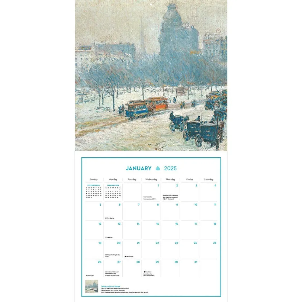 New York in Art Wall Calendar 2025*The Met Store Shop