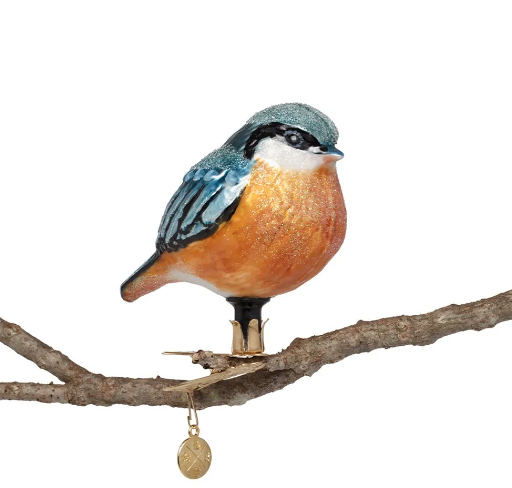 Nuthatch Handmade Glass Ornament*The Met Store Hot