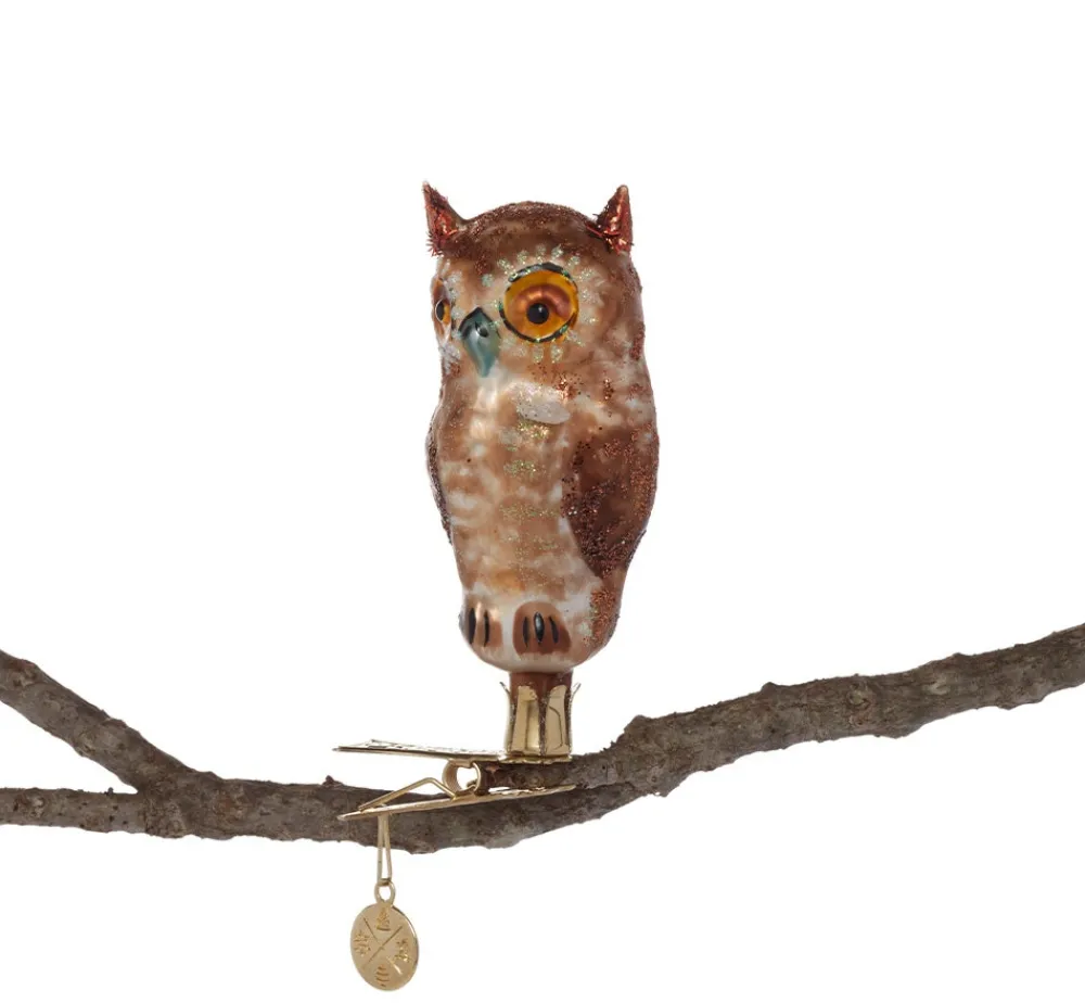 Owl Handmade Glass Ornament*The Met Store Store