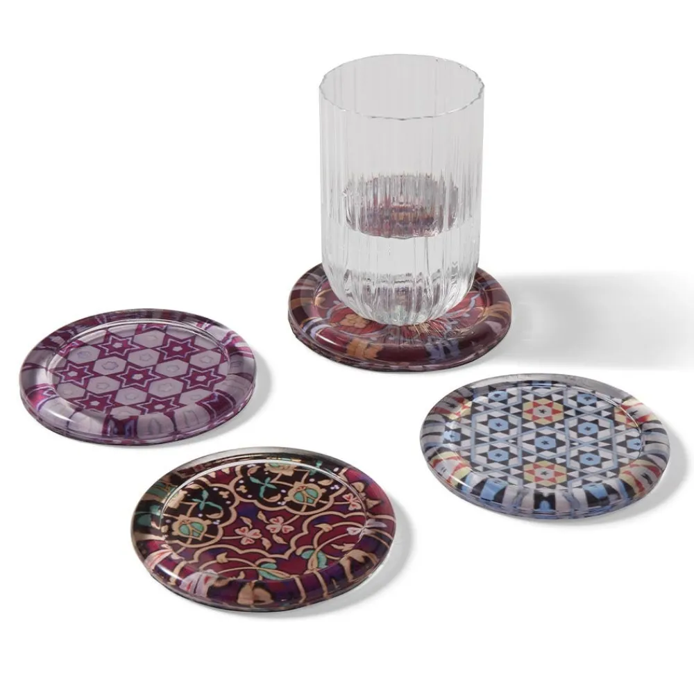 Persian Patterns Glass Coasters*The Met Store Hot