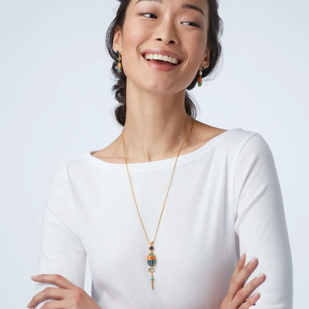 Royal Scarab Lariat Necklace*The Met Store Best Sale