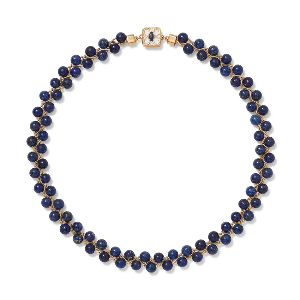 Spanish Baldric Lapis Braided Necklace*The Met Store Shop