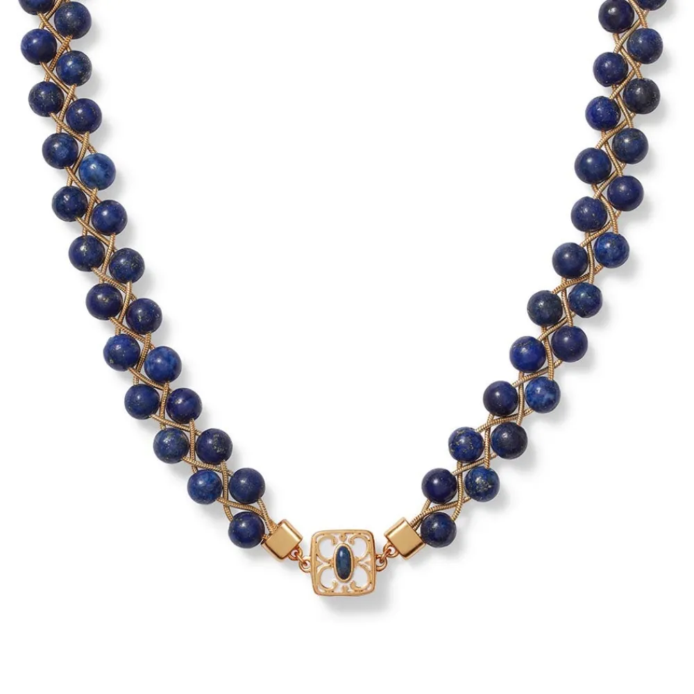 Spanish Baldric Lapis Braided Necklace*The Met Store Shop