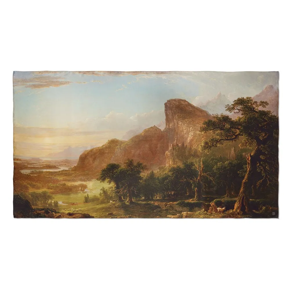 Sublime Landscapes Durand Oversize Oblong Silk Scarf*The Met Store Online