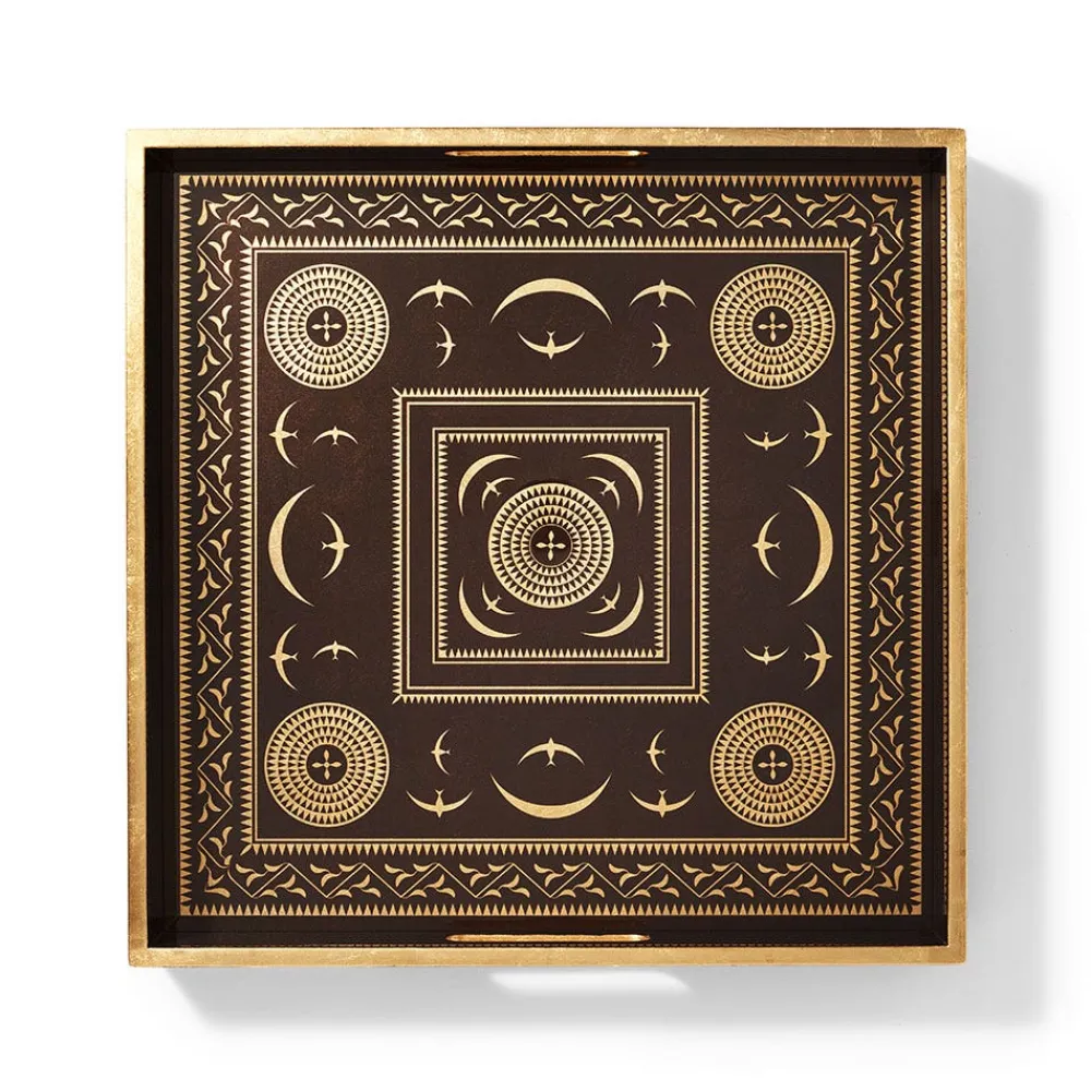 Sumatran Symbols Lacquer Tray*The Met Store Online