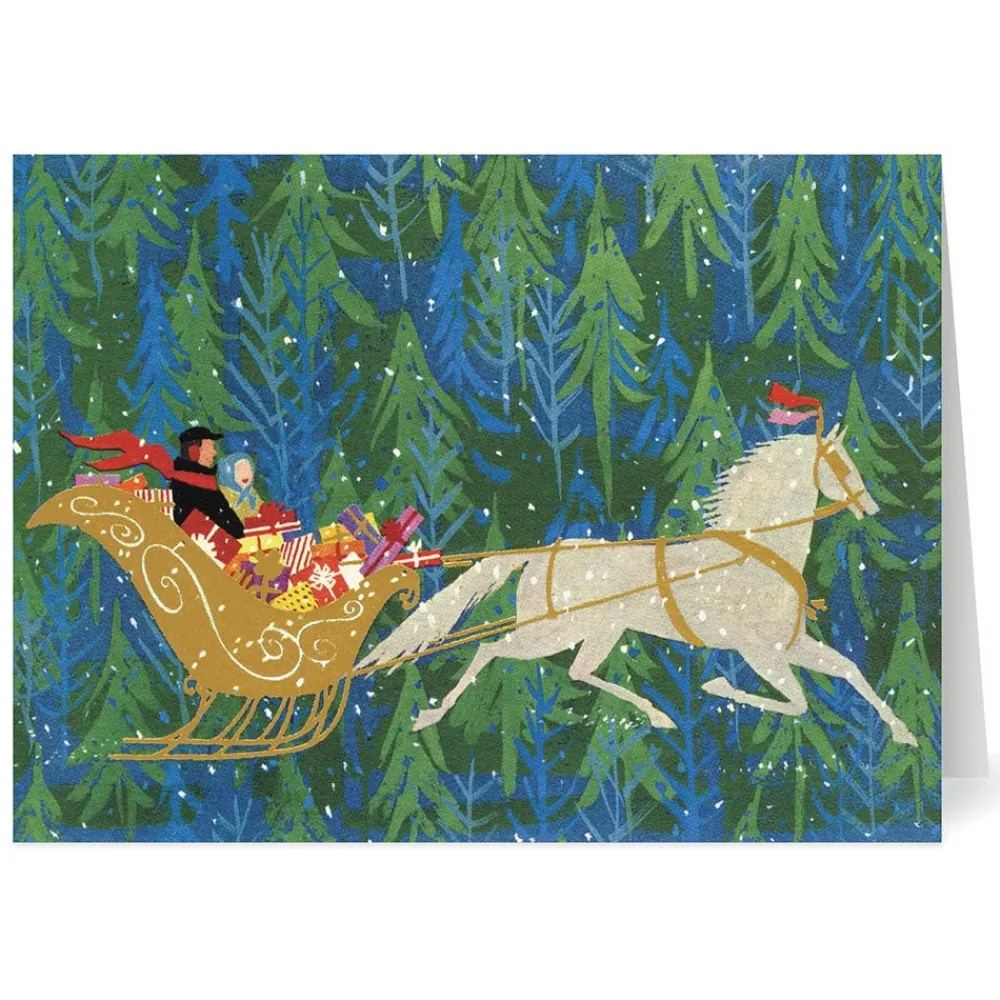 Tait: Sleigh Ride Through the Forest Holiday Cards*The Met Store Store