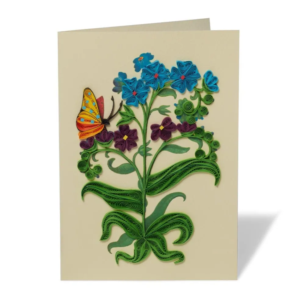 The Met Cloisters Garden Forget-Me-Not Quilled Card*The Met Store Discount