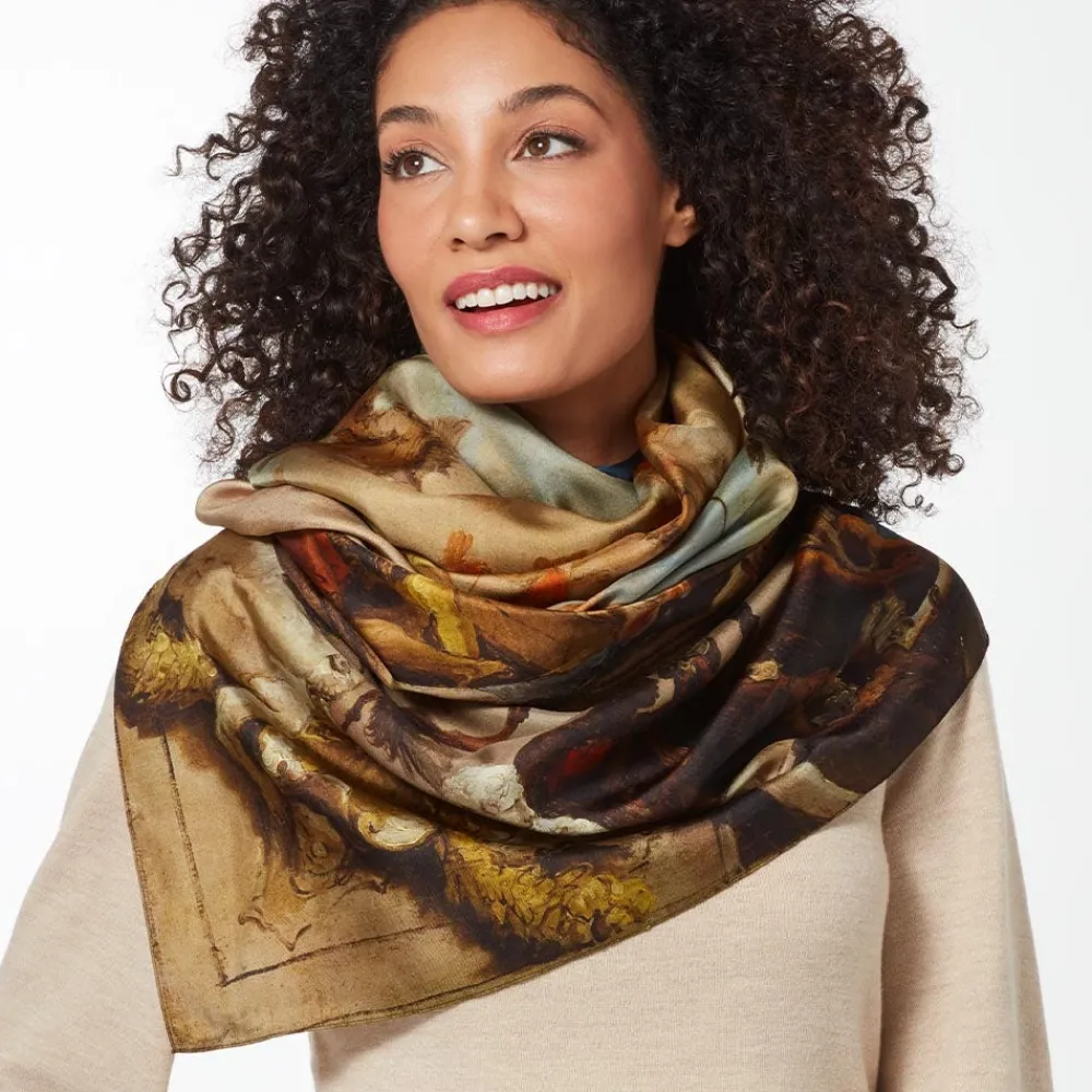 Tiepolo Allegory of the Planets and Continents Oversize Unisex Oblong Silk Scarf*The Met Store Fashion