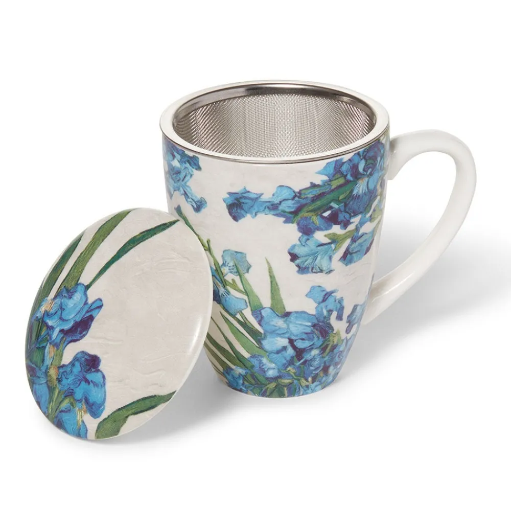 Van Gogh Irises Covered Mug with Tea Infuser*The Met Store Outlet