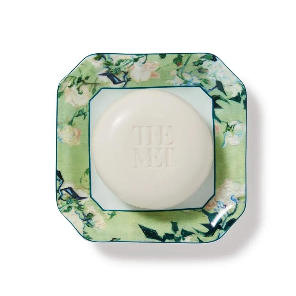 Van Gogh Roses Scented Soap and Porcelain Dish Gift Set*The Met Store Shop