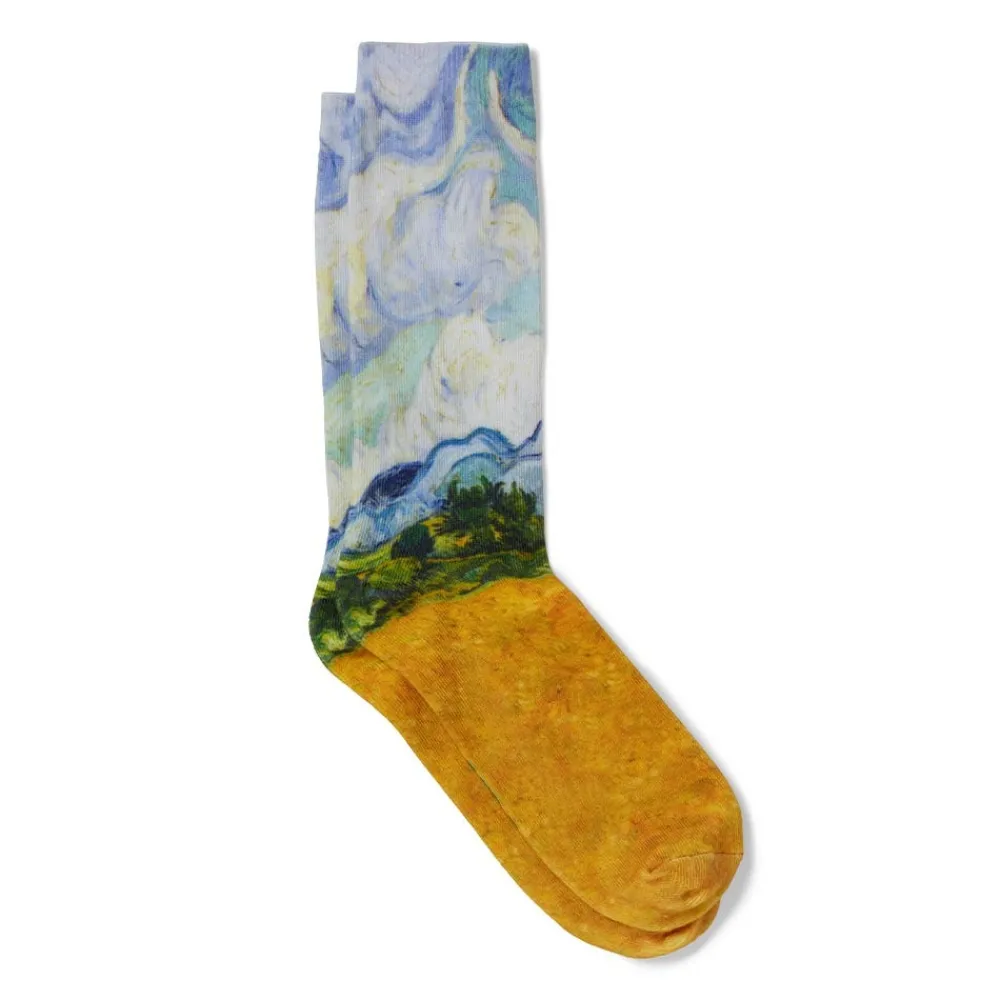 Van Gogh Wheat Field with Cypresses Men's Socks*The Met Store Cheap