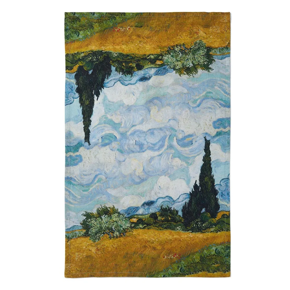 Van Gogh Wheat Field with Cypresses Tea Towel*The Met Store Outlet