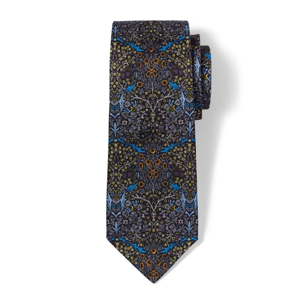 William Morris Blackthorn Silk Necktie*The Met Store Hot