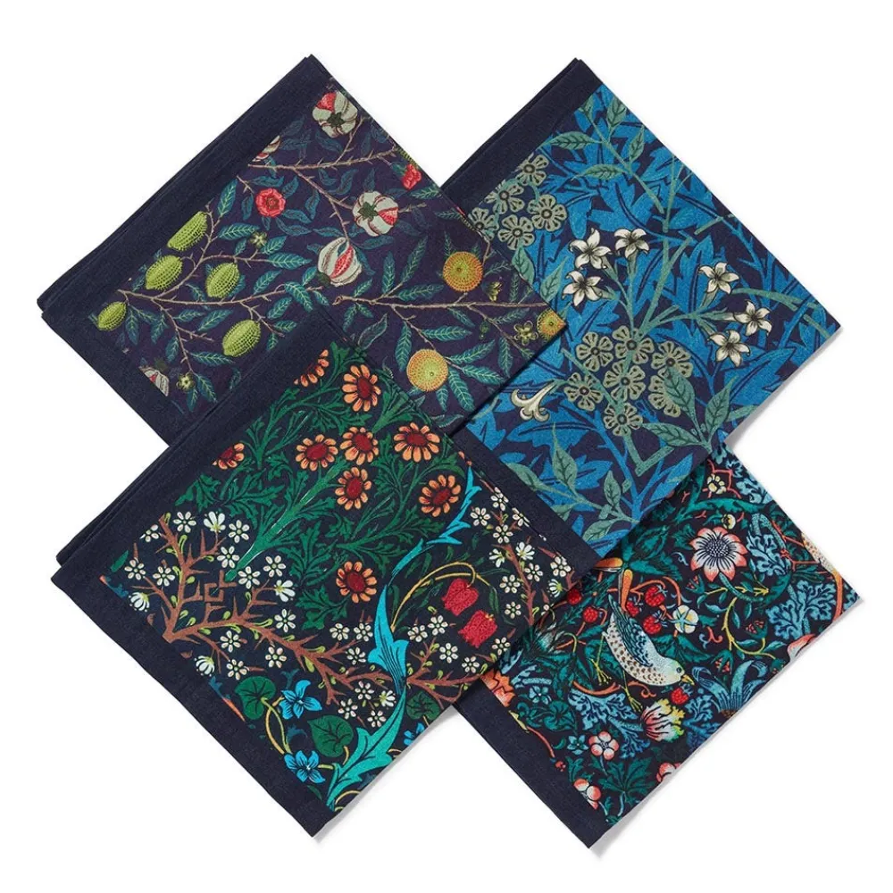 William Morris Botanical Print Napkin Set*The Met Store Online