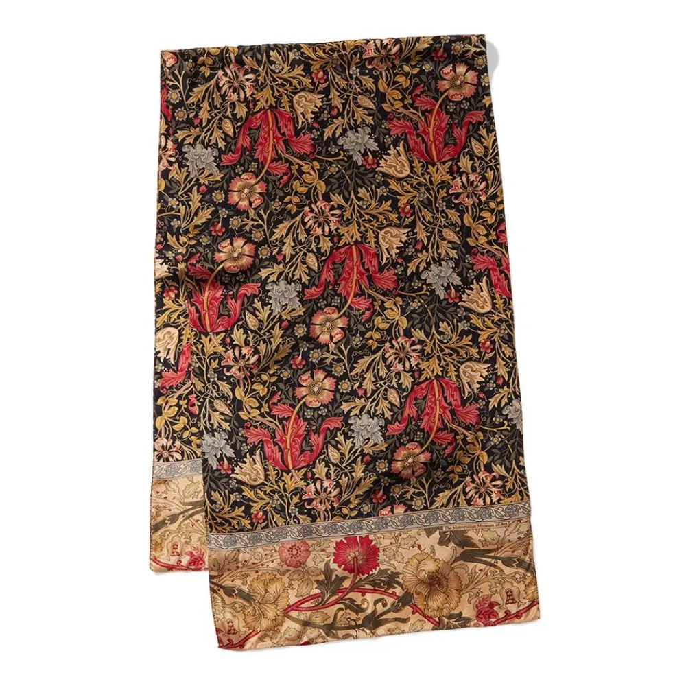 William Morris Compton Oblong Silk Scarf*The Met Store Online