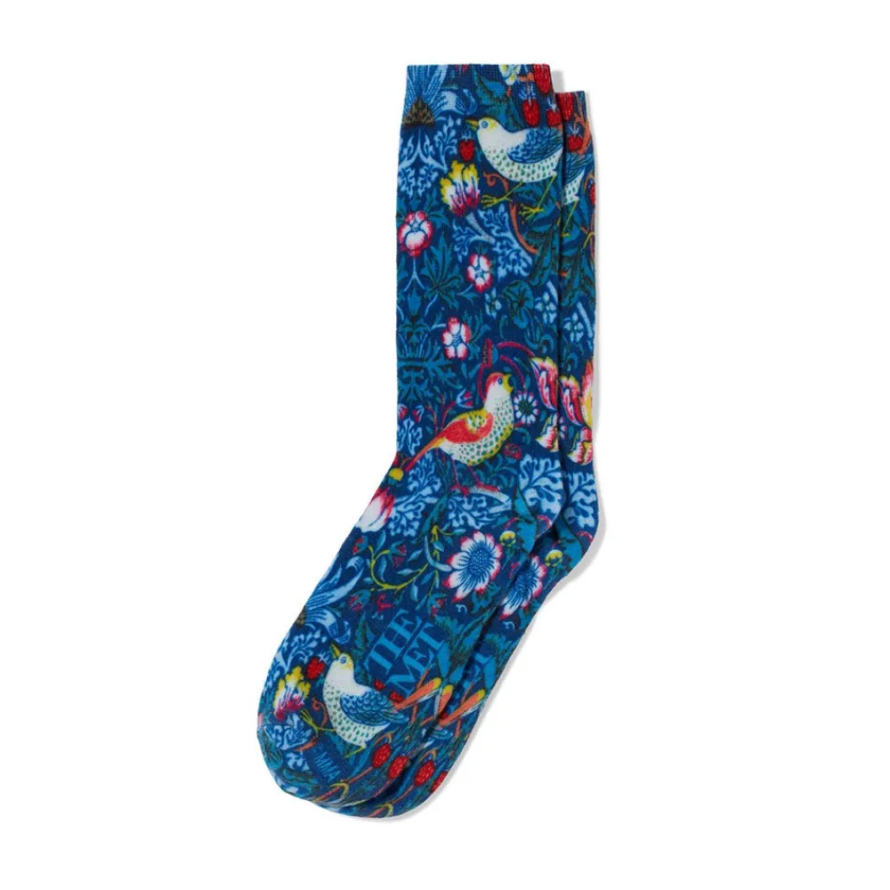 William Morris Strawberry Thief Women's Socks*The Met Store Online